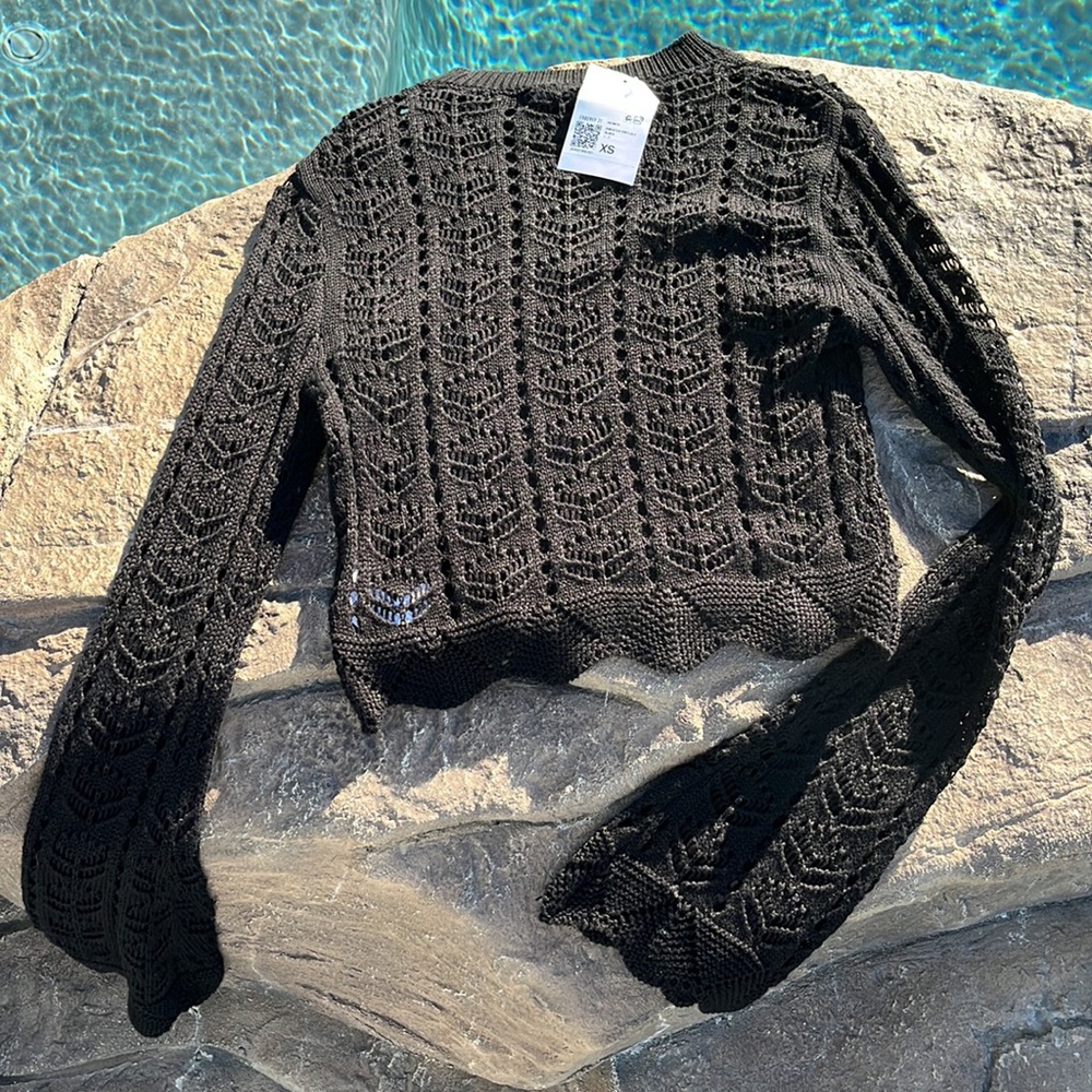 Cropped crotchet crop top